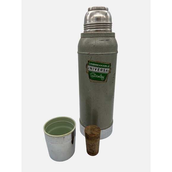 Vintage Stanley Universal Unbreakable Thermos Bottle Cork Stopper & Lid N944 - Picture 2 of 7